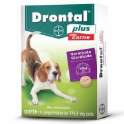 Drontal Plus 10kg Vermífugo com 4 comprimidos