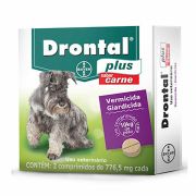 Drontal Plus 10kg Vermífugo com 2 comprimidos